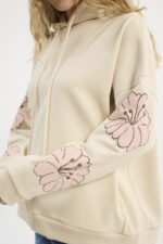 BUZO CANGURO HOODIE HIBISCUS SLEEVES W - Imagen 2